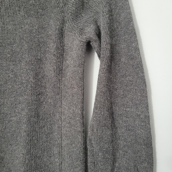 Athleta Gray Cashmere Blend Back Cutout Sweater - Picture 4 of 9